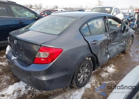 2012 Honda Civic Lx z USA, uszkodzony, nr VIN 19XFB2F53CE000783